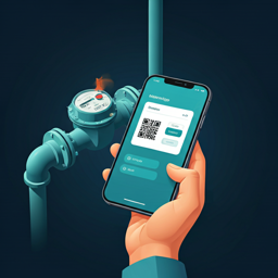 Lectura de contador con apoyo visual en campo